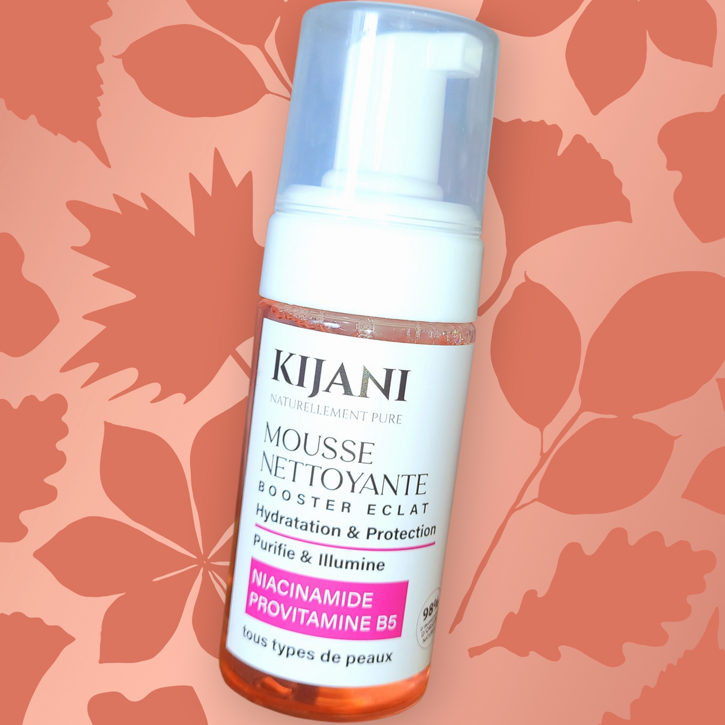 Mousse Nettoyante Booster Éclat - Niacinamide & Pro-Vitamine B5